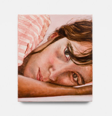 Amedeo Polazzo
Einblicke
2024
Oil and acrylic on canvas
34 x 29.5 x 2 cm / 13.4 x 11.6 x 0.8 i - © Images courtesy the artist and Bel Ami, Los Angeles. Photo by Jack Elliot Edward, Paris Internationale