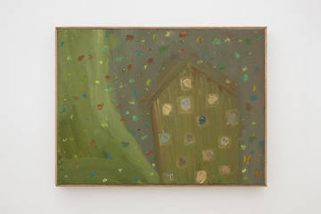 Marie Zolamian, Nostophobie (2025), Oil on linen on panel, 30 x 40 cm - © Paris Internationale