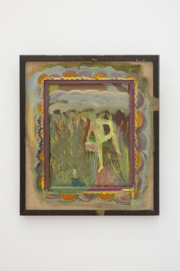 Marie Zolamian, Glottophobe (2025), Oil on canvas, 46 x 40 cm - © Paris Internationale