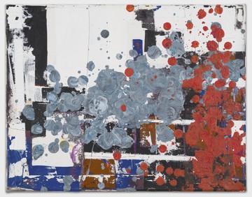 Oliver Coran
*Untitled*, 2019
Acrylic vinyl and plastic on canvas
26 x 30 cm - © Paris Internationale