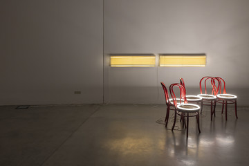 Davide Stucchi, Light Ligths, 2025, Installation view, Centro Pecci, Prato - © ph. Andrea Rossetti 
courtesy of the artist and Martina Simeti, Milan, Paris Internationale