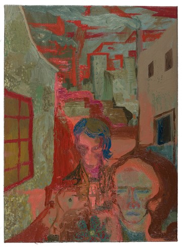 Jan Eustachy Wolski, Untitled, 2024, oil on linen, 82 x 60 cm - © The artist, Paris Internationale