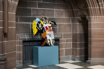 Ana Navas at Liverpool Cathedral, as part of Liverpool Biennial 2025, BEDROCK, curated by Marie-Anne McQuay, photography by Mark McNulty - © Paris Internationale