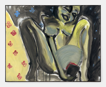 Zuzanna Bartoszek, Sexting, oil on canvas, 80 × 100 cm, 2025 - © Paris Internationale