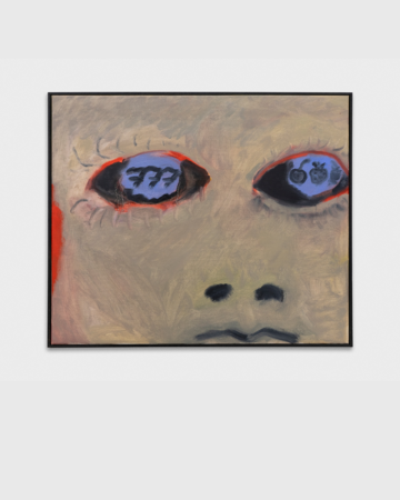 Tomek Tofilski, Kukurydza, varnished pigment print on cardboard, wood, staples, 200 x 98 cm, 2025 - © Paris Internationale