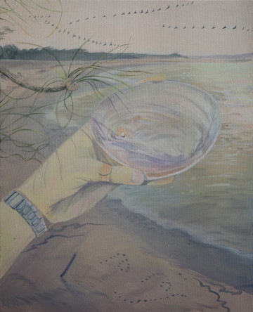 Ibuki Inoue
*Everything is a message*, 2026
Oil on canvas
65 × 53 cm - © Courtesy the Artist and Ciaccia Levi, Paris/Milan, Paris Internationale