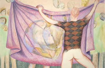 Prinz Gholam, *Appearance*, 2025, colored pencil on paper, 122 x 172 cm - © Paris Internationale