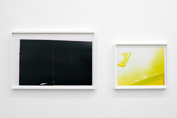Chantal Kaufmann
left: Exposures (crossroad freak / adjust me if I stray), 2024
right: Exposures (Sunday morning), 2024
analog exposure on photo paper
37.2 × 55 cm &   cm - © Kirchgasse and the artist, Paris Internationale