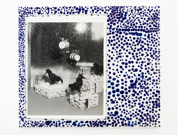 Stefan Burger
Anti, 2025/2026
Silver gelatin print, enameled sheet steel, acrylic glass
100 x 85 cm - © Kirchgasse Gallery and the artist
Photo: Cedric Mussano, Paris Internationale