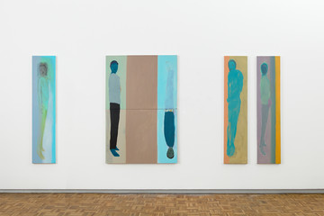Gregory Olympio, 'Occurrence bleue' (2026) | Acrylic on canvas, 183 x 384 x 3.5 cm - © Image courtesy of the artist and blank projects, Cape Town, Paris Internationale