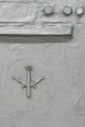 Rebecca Ackroyd, The Lesser Universe (detail), 2026
Paper, artist’s frame, 91 x 71 x 7.5 cm / 35 ¾ x 28 x 3 in - © Paris Internationale