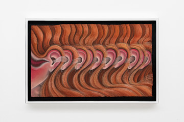 Rebecca Ackroyd, Conduit, 2026 | Gouache, soft pastel on Somerset satin paper, 36 × 56 × 4 cm (framed) - © Photo: Dirk Tacke. Courtesy the artist and Deborah Schamoni., Paris Internationale