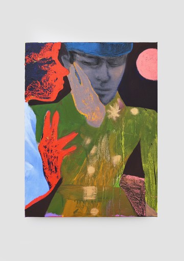 Alex Foxton, Annunciation under a pink moon, 2026
Courtesy of the artist and Galerie Derouillon, Paris - © &copy; Youna Virus, Paris Internationale