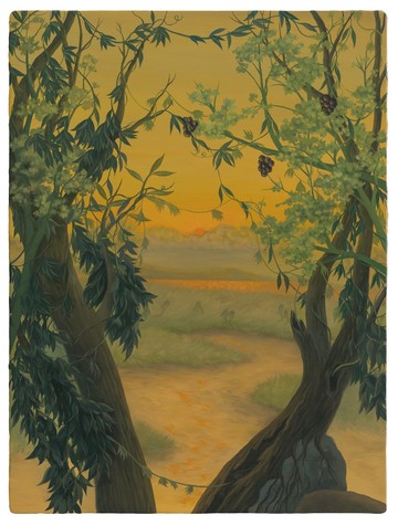 Fruits, LIN Shan, 2026. Oil on aluminum, 40 × 30 cm - © Paris Internationale