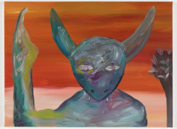 Minotaure et sa massue, Luc Ming YAN, 2020. Oil on canvas, 60 × 81 cm - © Paris Internationale