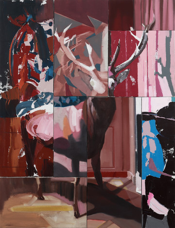 Nacho Martin Silva. Duel, 2025. Oil on linen. 130 x 100 cm - © Nacho Martin Silva, El Apartamento, Paris Internationale