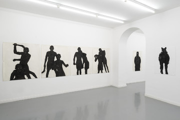 Felix Shumba, a following year, 2024. Exhibition view at Galleria Fonti, Naples - © Photo Amedeo Benestane. C.sy the Artist and Galleria Fonti, Naples, Paris Internationale