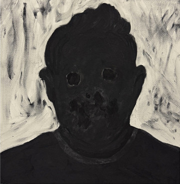 Felix Shumba, Telephone Reader EJU00 Antenna - Dust, 2025, charcoal on paper, 56 x 56 cm - © C.sy the Artist and Galleria Fonti, Naples, Paris Internationale