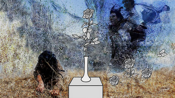 Cecelia Condit, Untitled, 2026
digital collage, 40 x 22 cm - © Courtesy Cecelia Condit &amp; Goswell Road, Paris, Paris Internationale