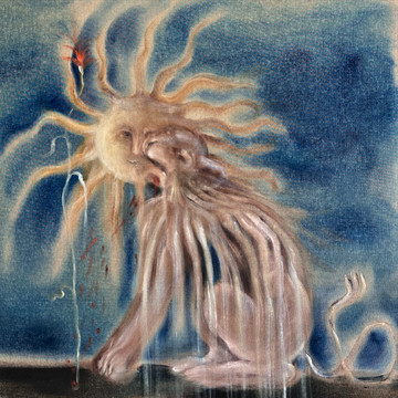 Sana Shahmuradova Tanska, *Not Trauma But Awareness*, 2026, oil on canvas, 80 x 80 cm, 31 1/2 x 31 1/2 in - © Copyright the artist and Gunia Nowik Gallery, Paris Internationale