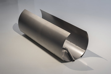 ST (Untitled) I NATALIA DOMÍNGUEZ Laminated plate curved in cold, folded stainless steel tubes and threaded stainless steel rod 105cm x 36.5cm x 39cm - © &copy; 2026 House of Chappaz, Paris Internationale