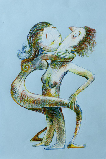 RM Marco Pezzotta, Untilted, 2025
Crayon on paper, 29,5 × 21,7 cm - © Paris Internationale
