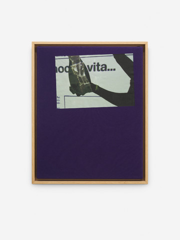 Costanza Candeloro, Tout le temps de vie est temps de travail, 2025
Cotton T-shirt, screen print, 54 × 44 × 1 cm - © Paris Internationale