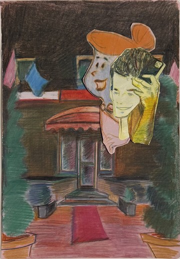 RM Marco Pezzotta, Untilted, 2025
Crayon on paper, 29,5 × 21,7 cm - © Paris Internationale