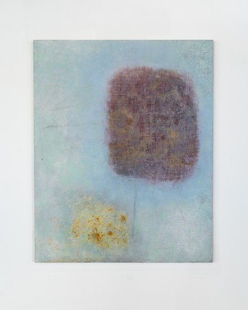 Juni Aranda, polvo y polen, 2026, mixed media on canvas, presented by Proyectos Multipropósito at Paris Internationale 2026. - © Courtesy of Proyectos Multiprop&oacute;sito, Paris Internationale