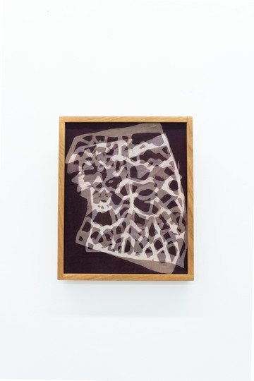 Amalia Laurent, Seem II, dye on cotton and silk, 22 x 57 cm - © Paris Internationale