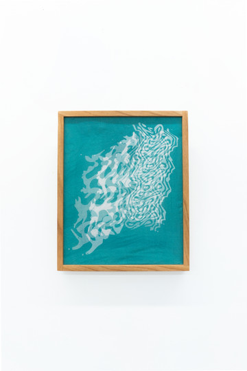 Amalia Laurent, Seem I, dye on cotton and silk, 22 x 57 cm - © Paris Internationale