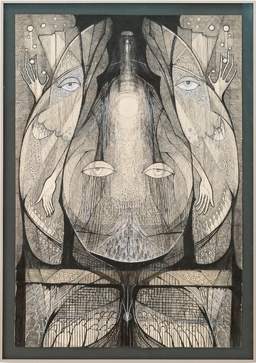 Eleni Pitari-Pangalou, Untitled, 1960-1970, ink and gouache on paper, 103x70cm, Courtesy The Breeder - © Paris Internationale