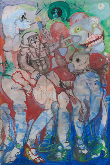 Ella Wang Olsson, "RAVE", Oil on canvas, 180x120 cm, 2024 - © &copy; Vanguard Gallery and the artist, Paris Internationale