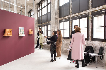 Amber Andrews, Leonardo Devito and Francesco Gennari presented by Ciaccia Levi, Paris/Milan at Paris Internationale 2022. © Margot Montigny - © &copy; Margot Montigny, Paris Internationale