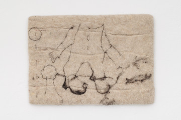 Kiki Furlan, Parade, 2024. Wool, canvas, 43 x 60 x 4 cm. - © Courtesy the artist and GIANNI MANHATTAN, Vienna., Paris Internationale