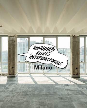 Via Fabio Filzi, 25R, Milan + Paris Internationale Milano logo © Nicola Colella - © Paris Internationale